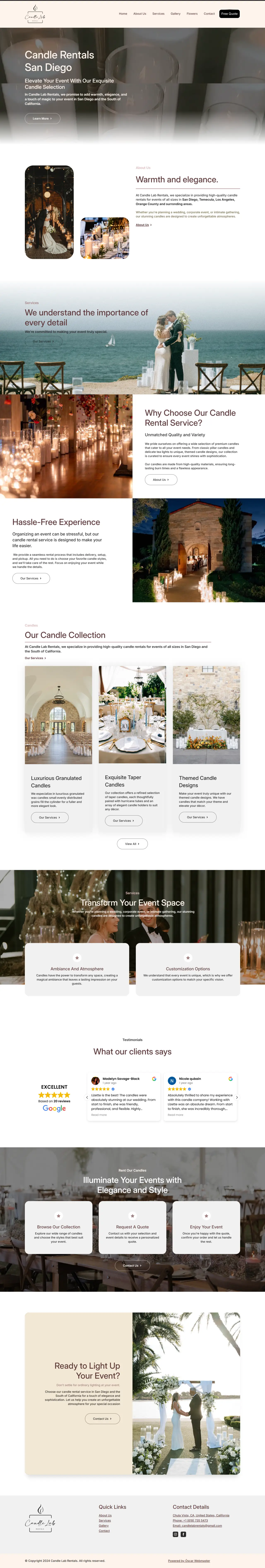 Candle Lab Rentals