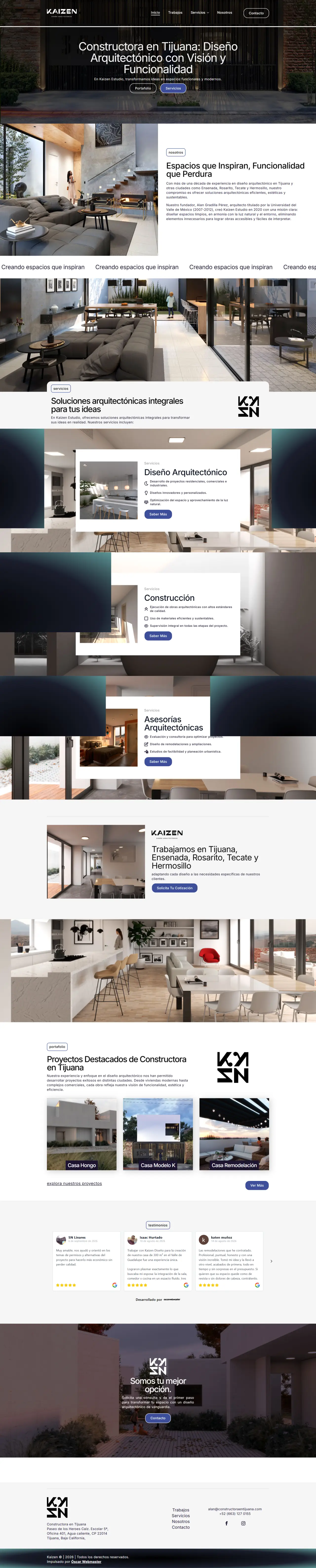 Kaizen Estudio – Constructora en Tijuana