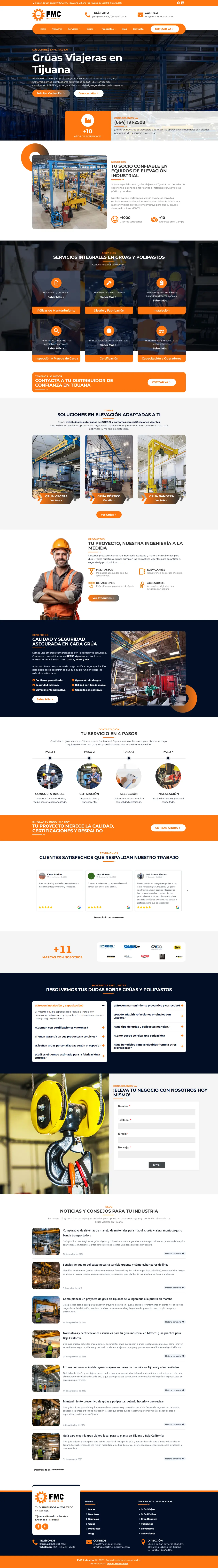 FMC Industrial – Grúas Polipastos Tijuana